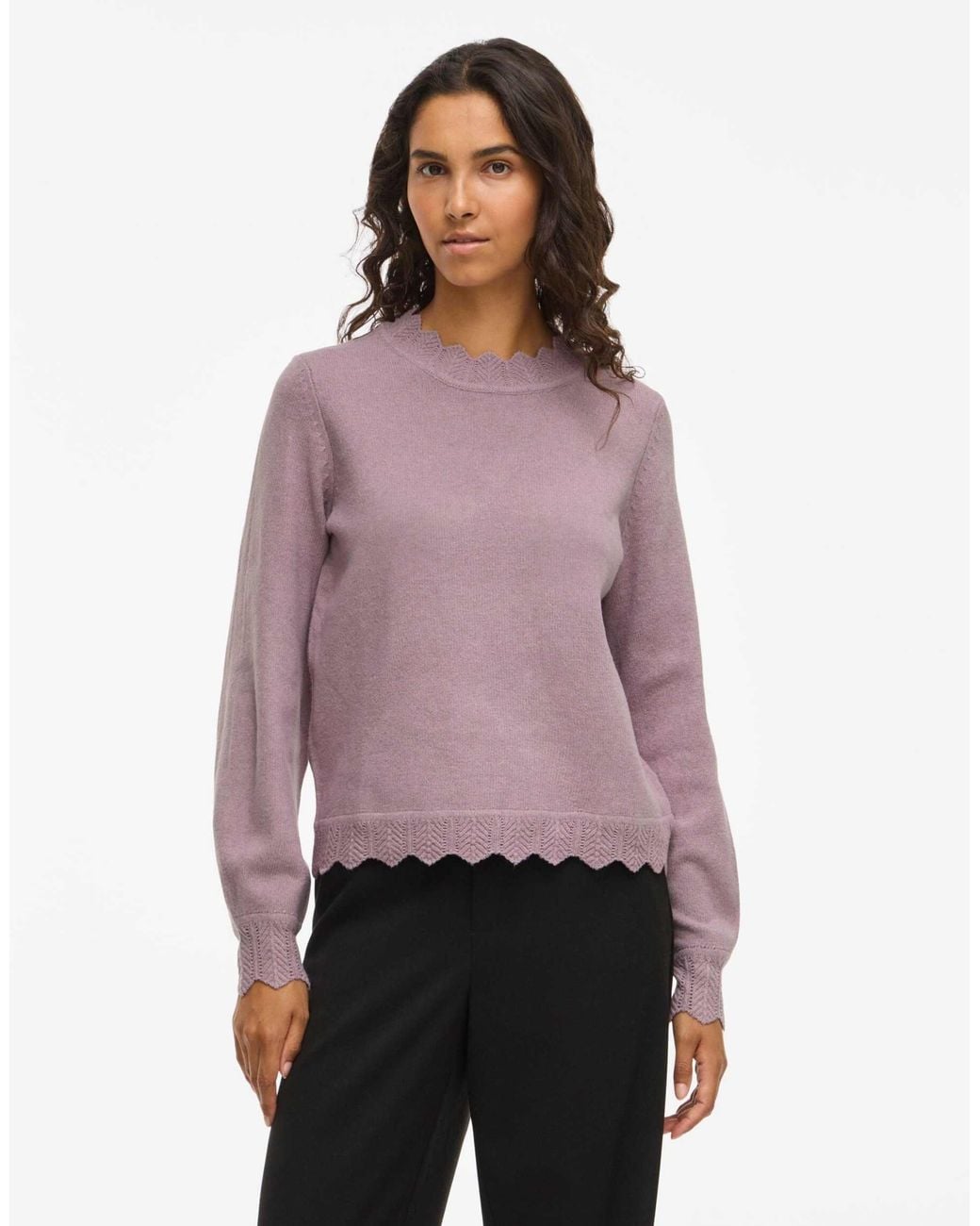 Vila Purple Strickpullover