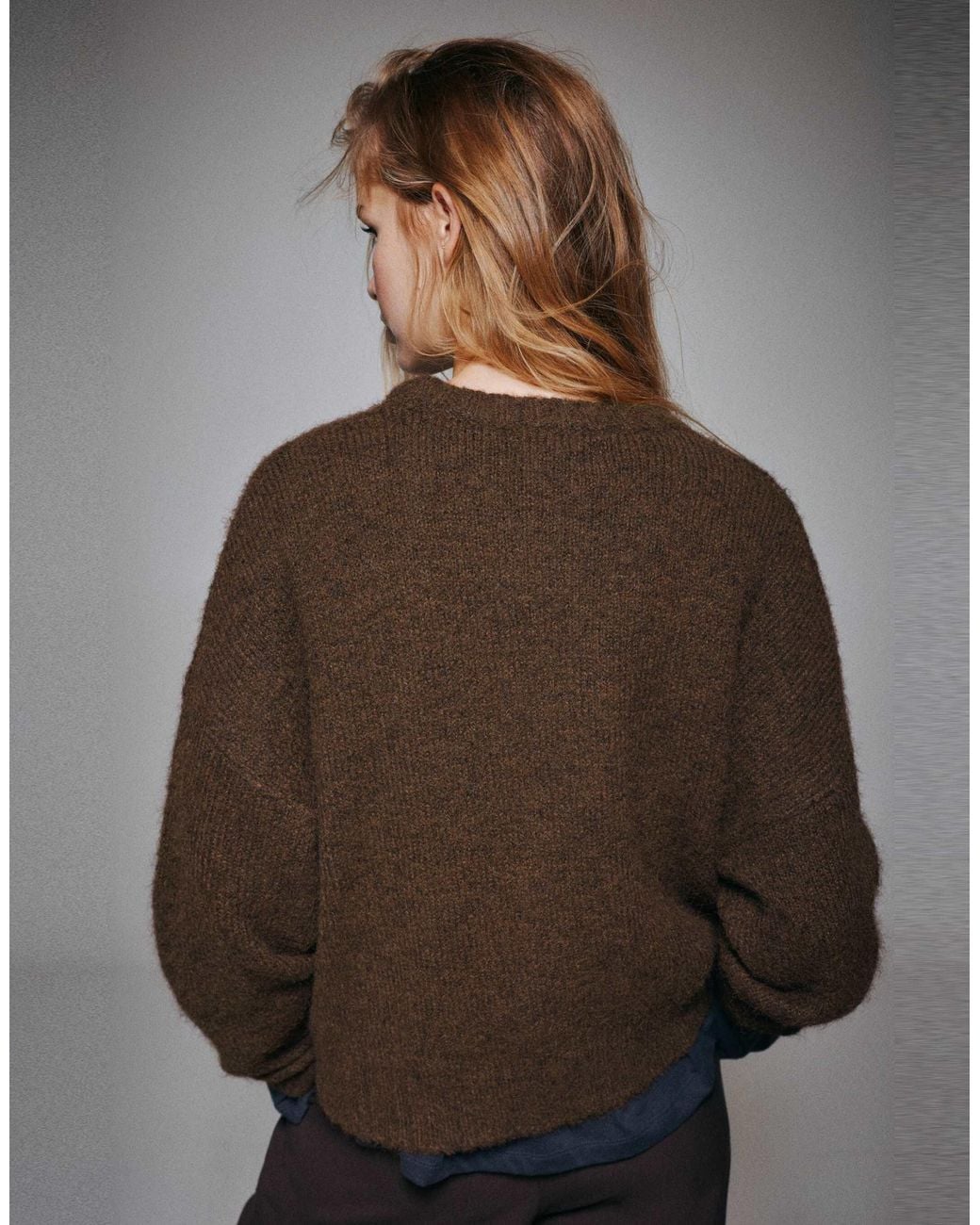 Pull&Bear Brown Basic-strickpullover
