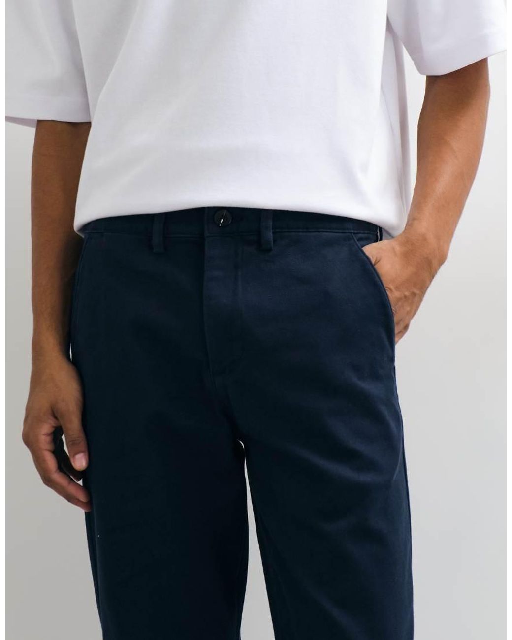 SELECTED Blue Straight Fit Pants for men