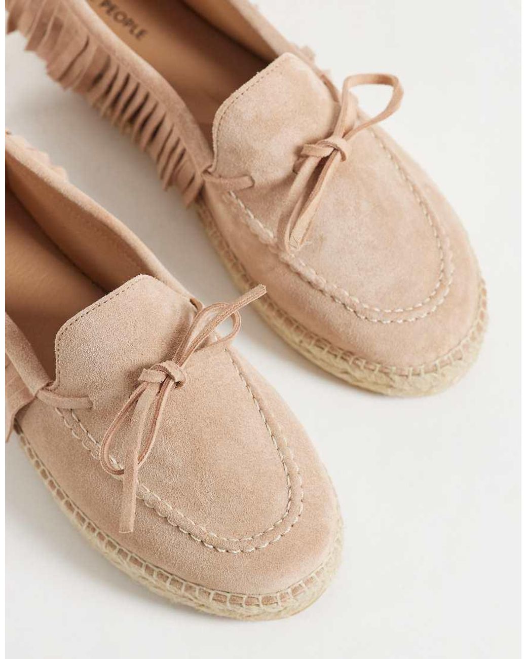 Free People Natural Faraway Fringe Espadrilles