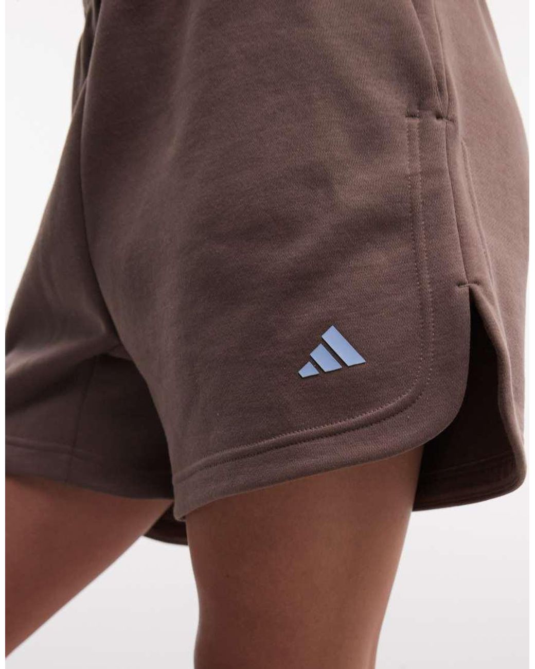 Adidas Originals Brown Three Stripes Studios Shorts