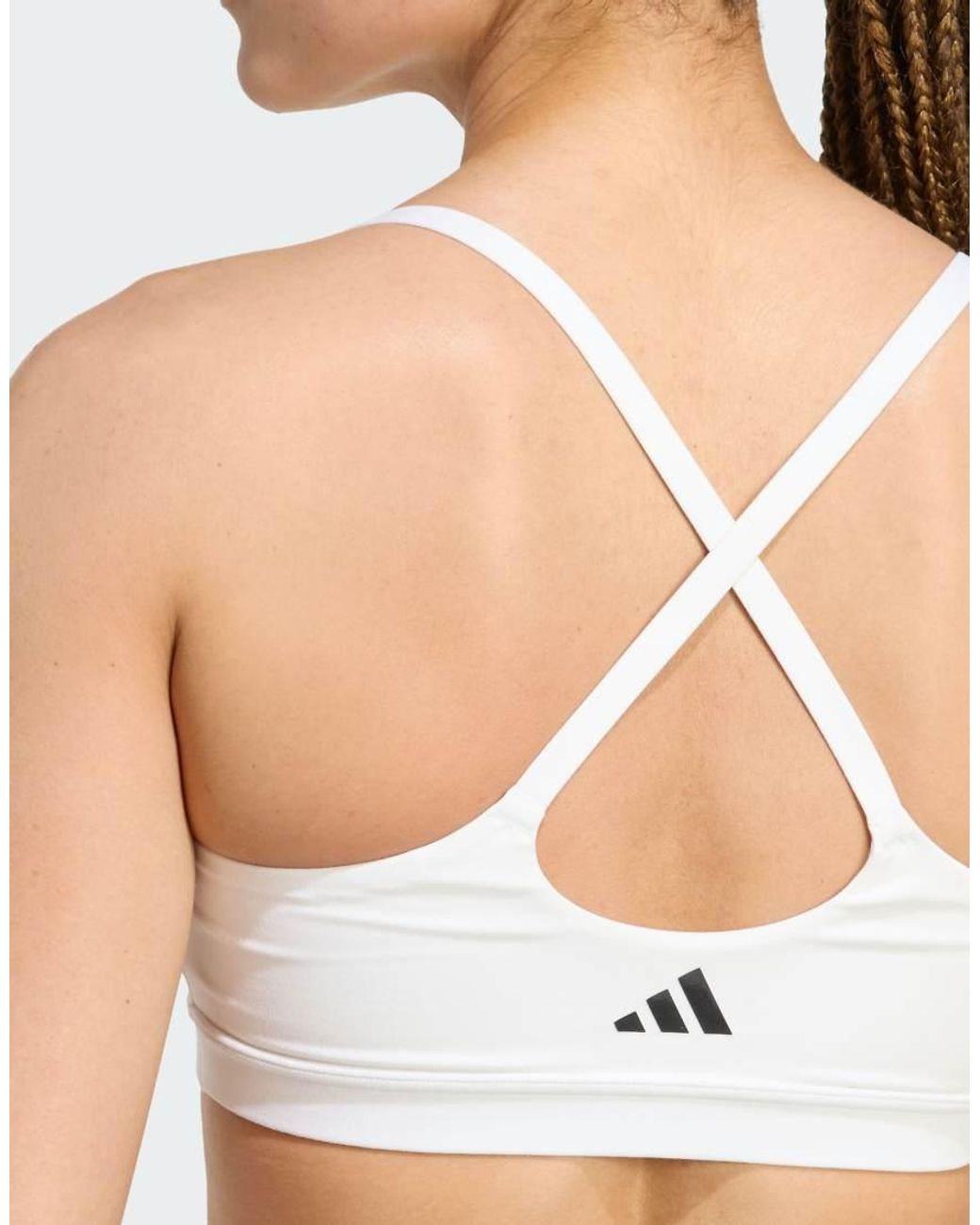 Adidas Originals White All Me Light Support Bra