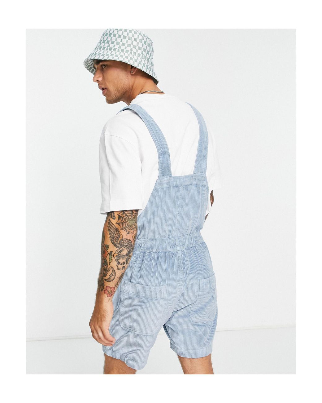 ASOS Relaxed Shorts Dungarees in Blue for Men | Lyst