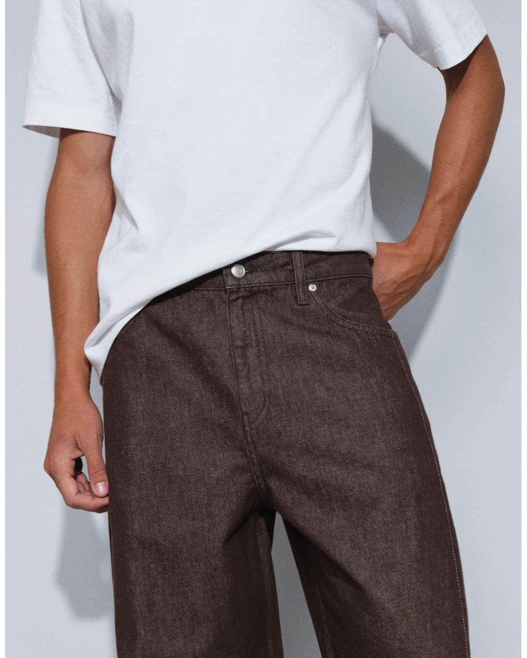 ASOS Gray Cocoon Leg Jean for men