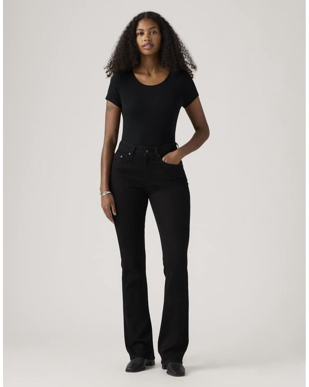 Levi's Black 725 High Rise Bootcut Jeans