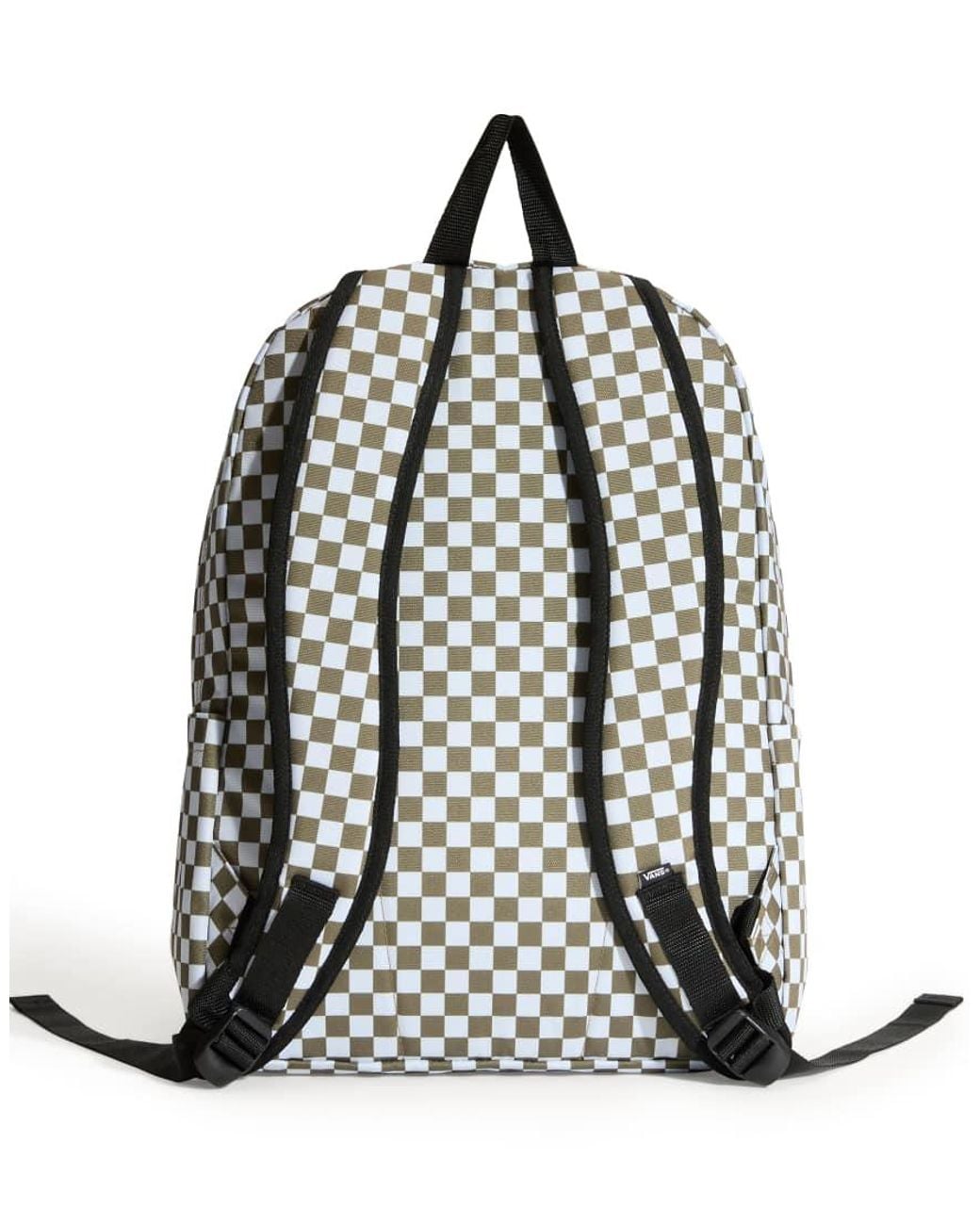 Vans White Old Skool Check Backpack