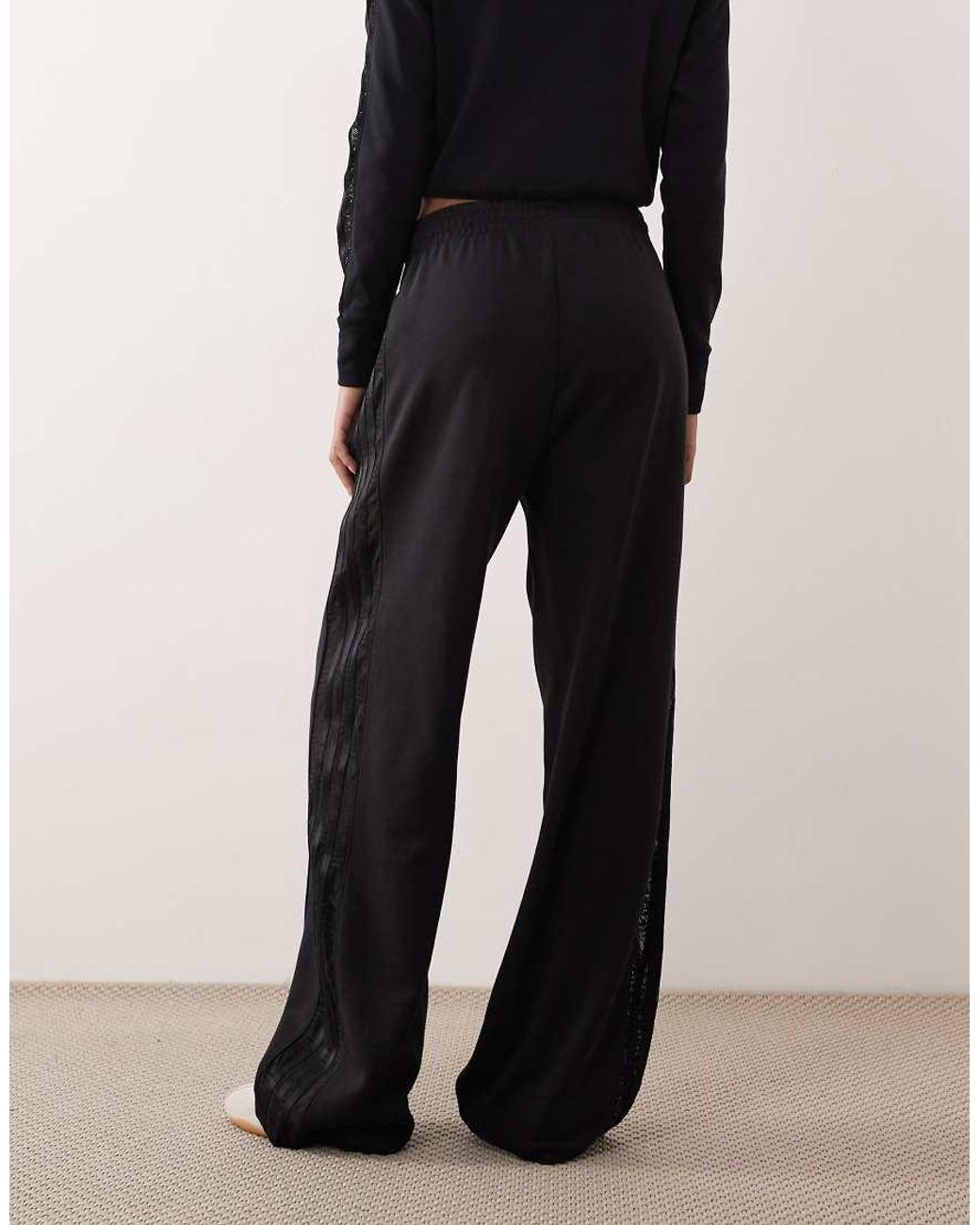 Adidas Originals Black Firebird Lace Sweatpants