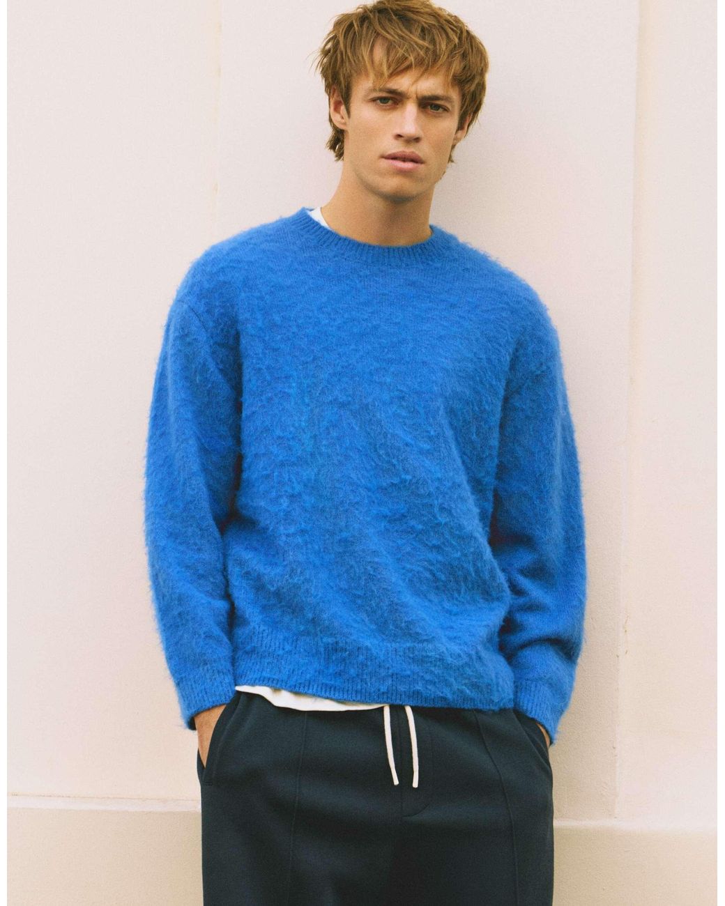 Pull&Bear Weicher pullover in Blue für Herren