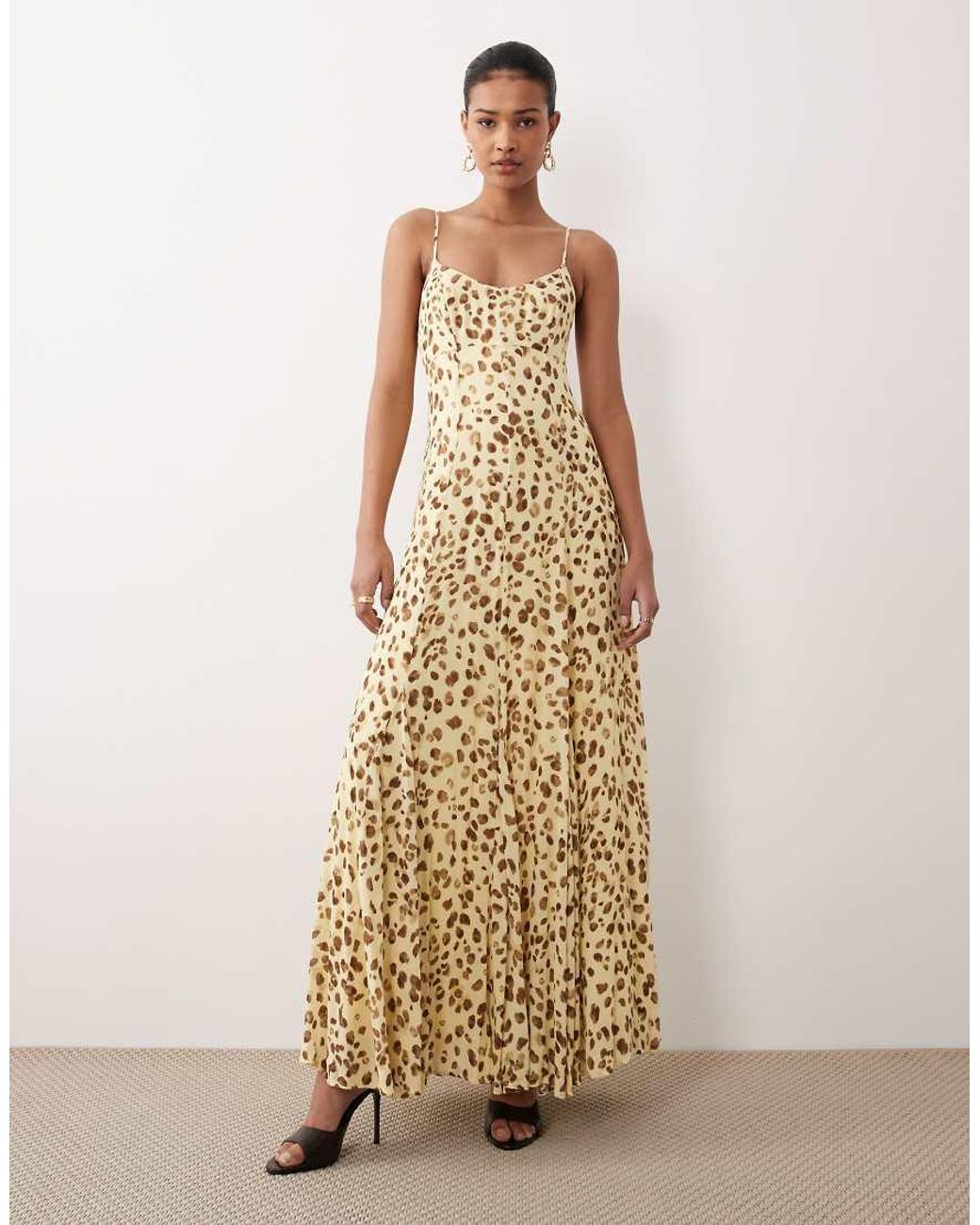 Nobody's Child Natural Kiki Cami Open Tie Back Maxi Dress