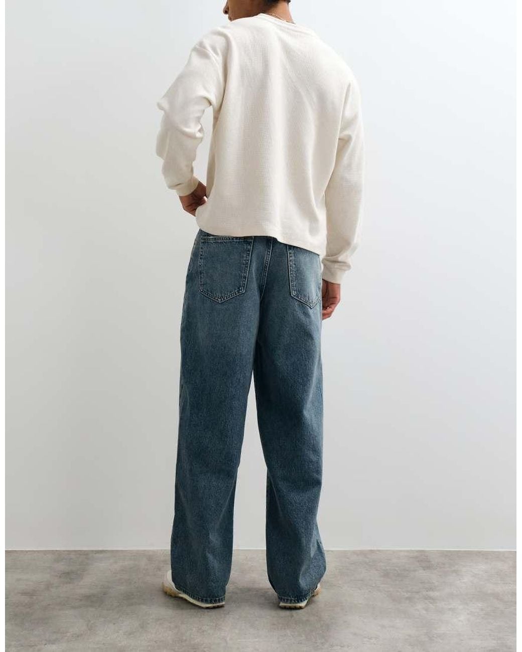 Abercrombie & Fitch Blue Ultra Baggy Fit Jeans for men