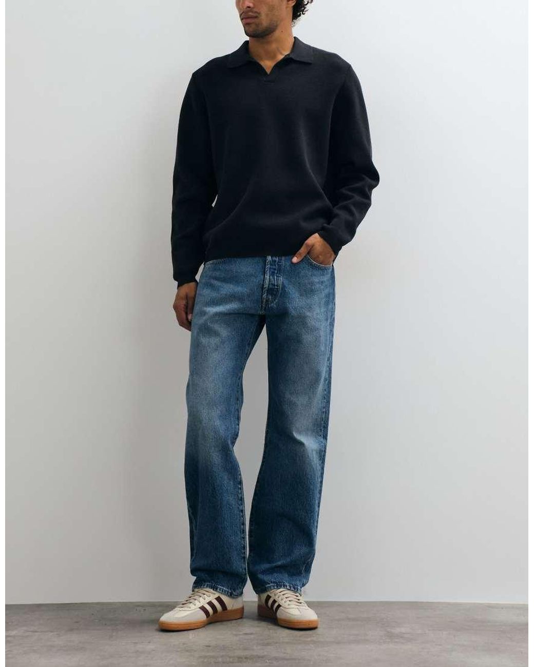 Levi's Blue 501 Relaxed Jeans for men