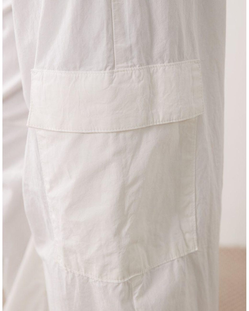 ASOS Natural Casual Turn-up Cuff Cargo