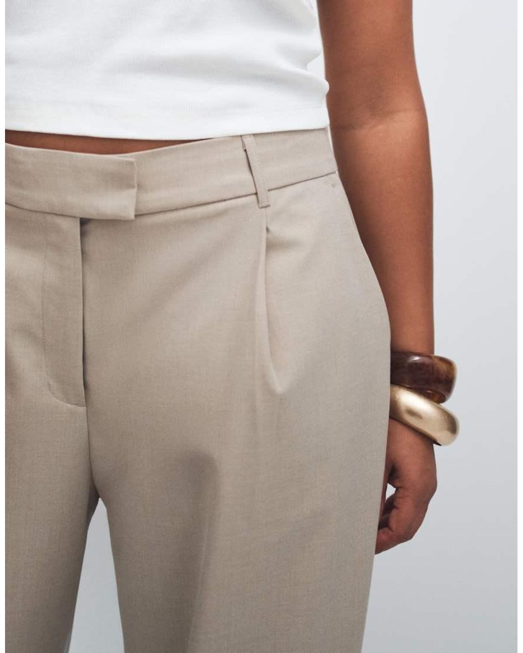 ASOS Curve Low Rise Tailored Mensy Trouser