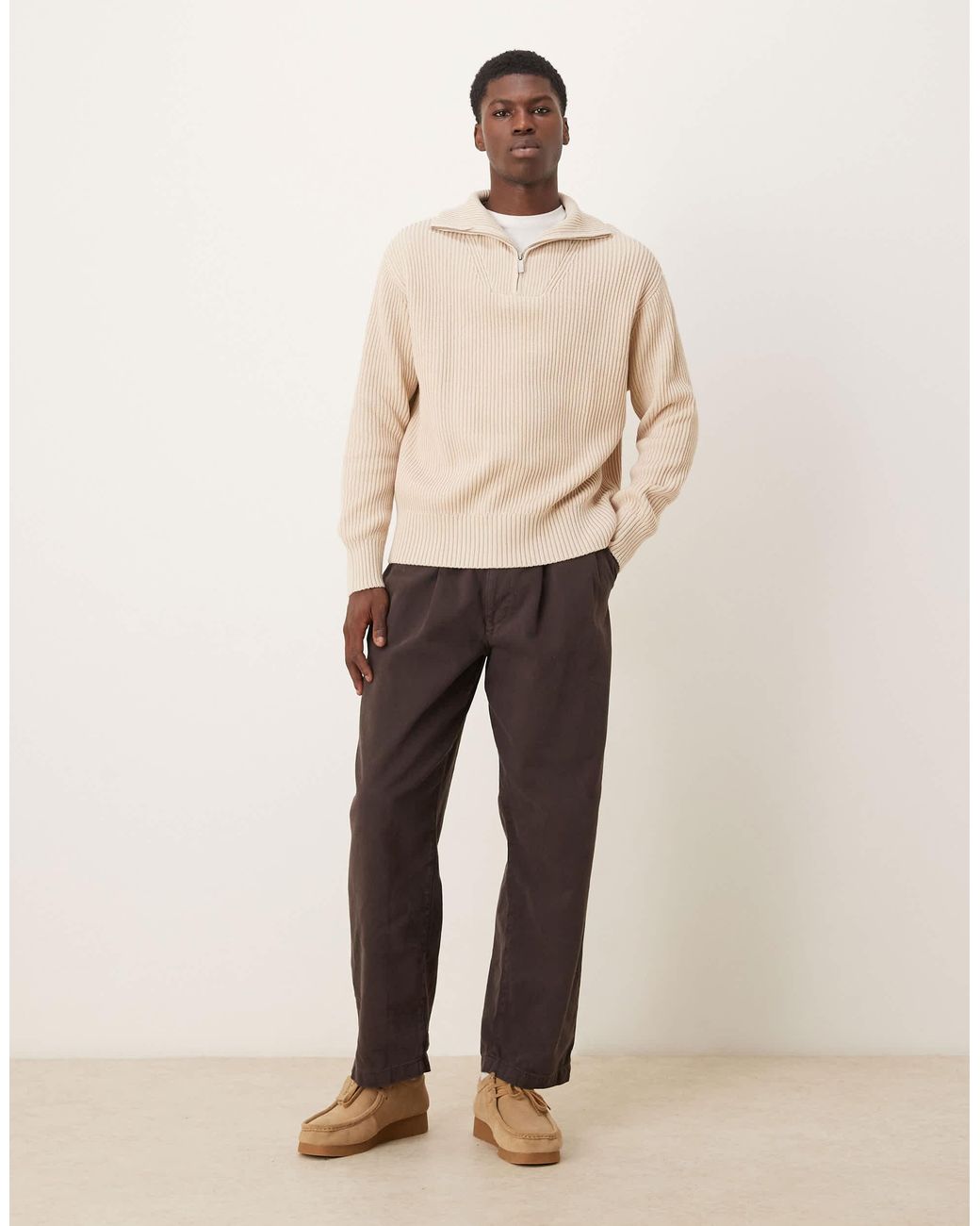 SELECTED – pullover in Natural für Herren