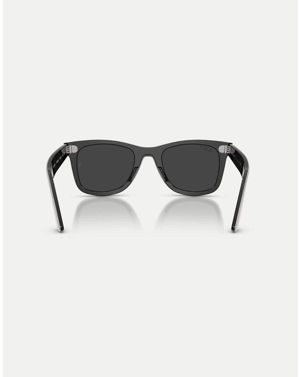 Ray-Ban Black Wayfarer Street Neat Square Polarised Sunglasses With Lens