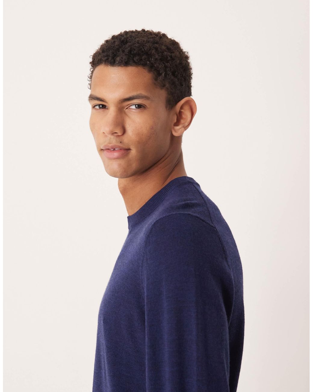 T-shirt ras ASOS pour homme en coloris Blue