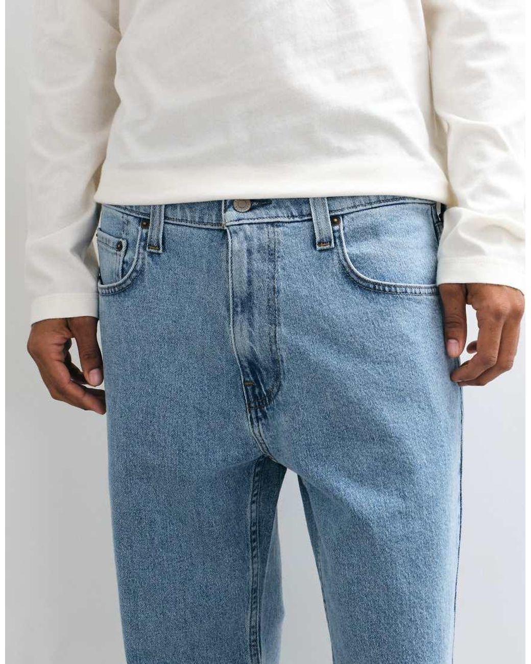 Hollister Blue Relaxed Fit Jeans for men