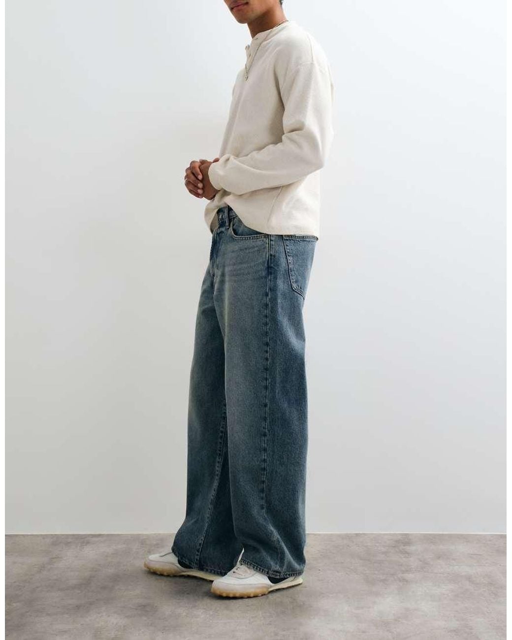 Abercrombie & Fitch Blue Ultra Baggy Fit Jeans for men