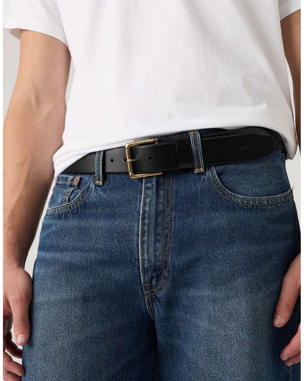 Levi's Black Heritage Belt for men