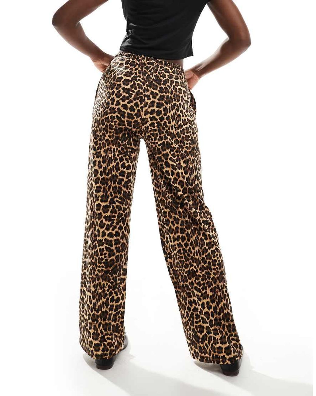 Pantaloni Con Stampa Leopardata di Threadbare in Multicolor