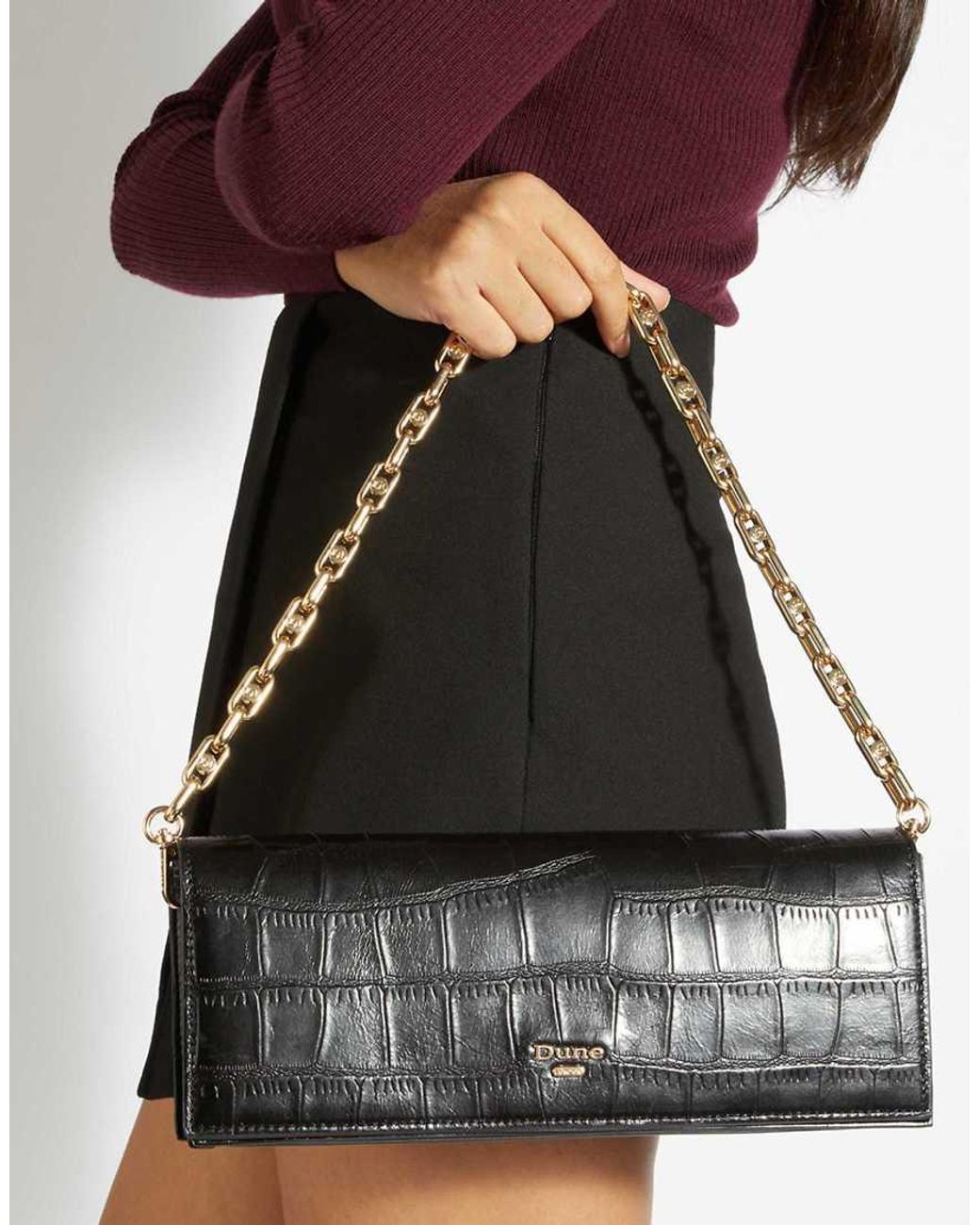 Dune Black Bemuse Clutch Bag