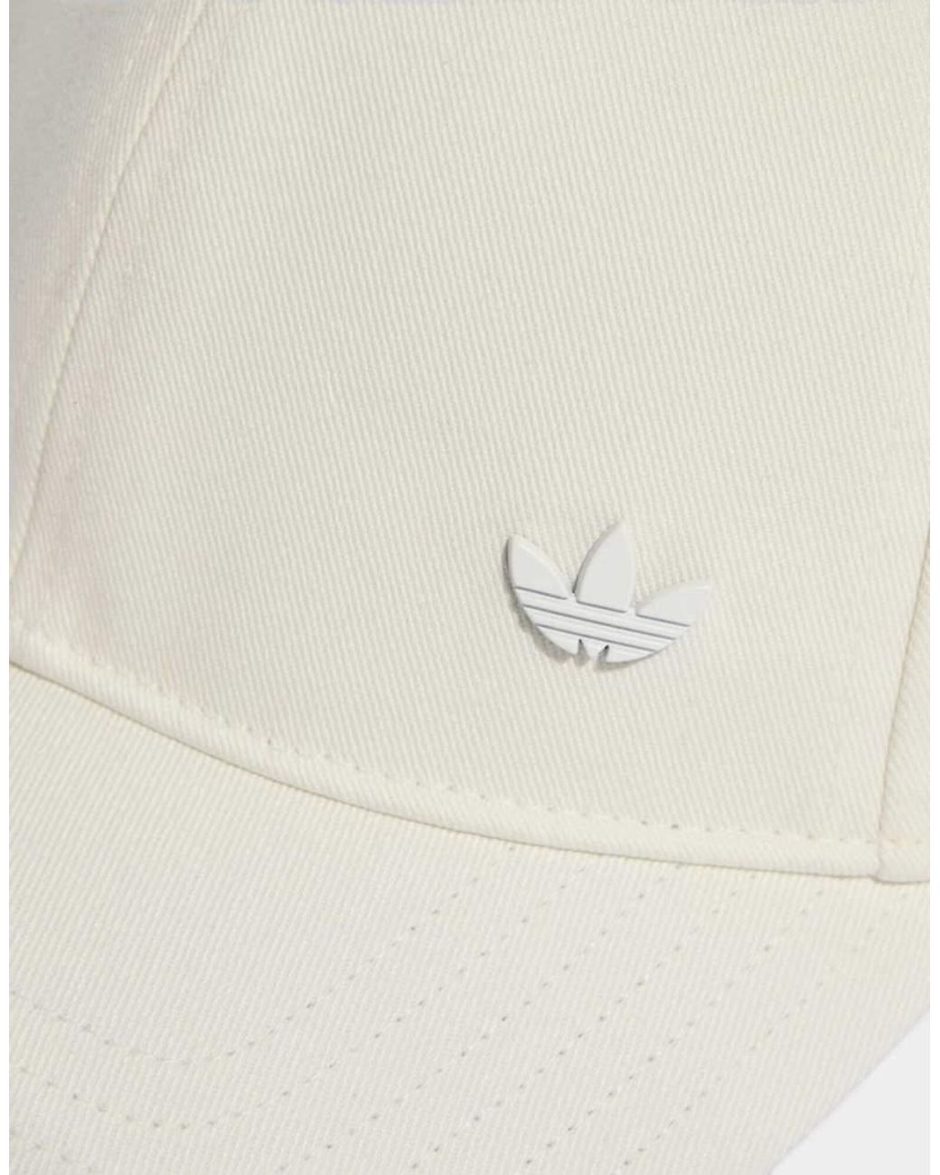 Adidas Originals Natural Everyday Icons Cap With Tonal Metal Trefoil