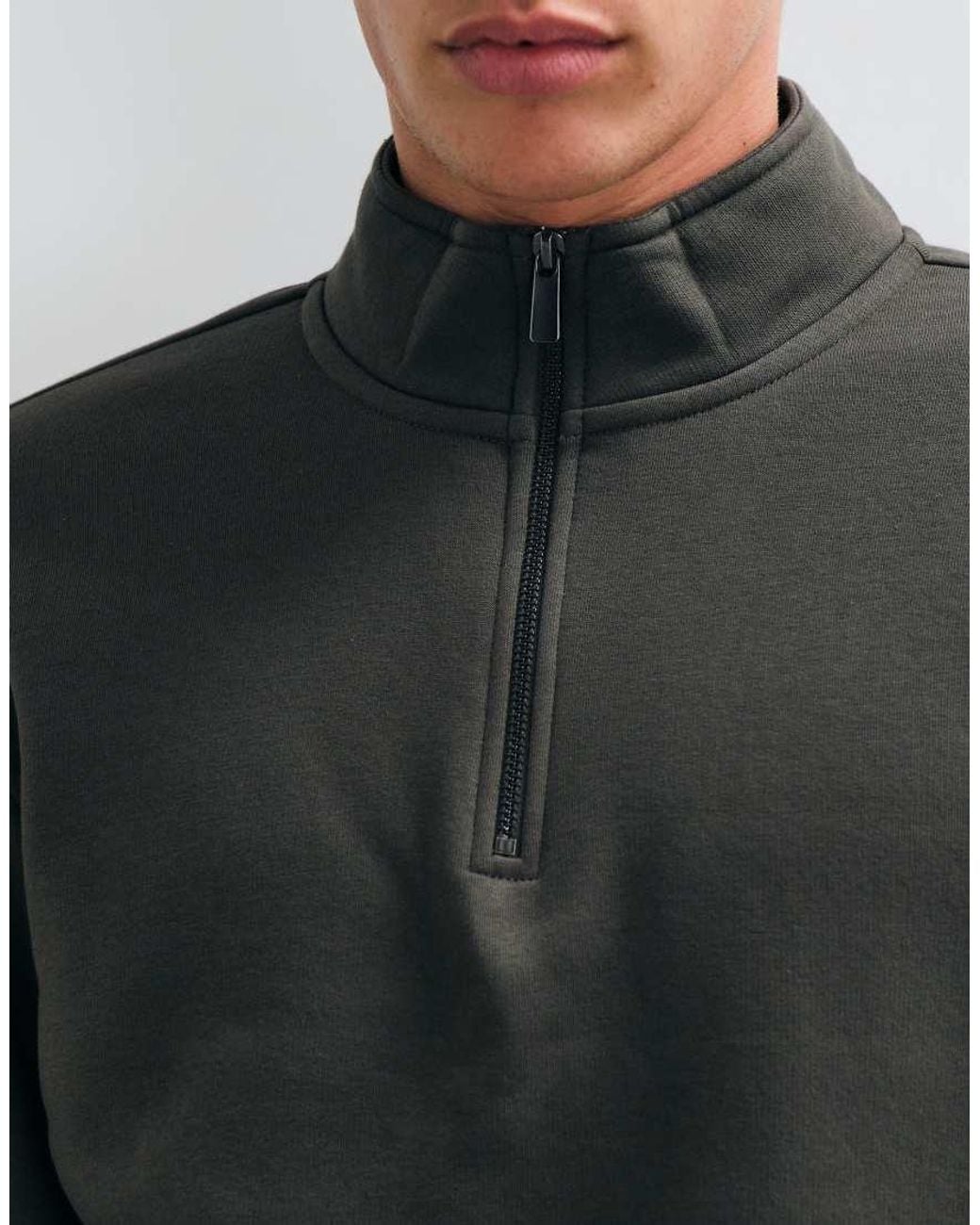 Only & Sons Black Half Zip Sweatshirt Co-ord for men