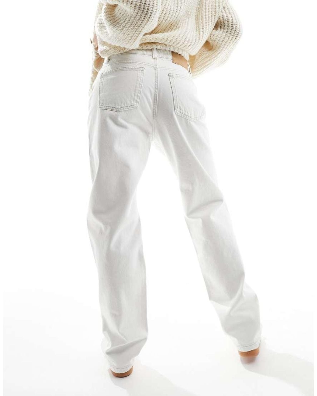 Cotton On White Classic Straight Leg Jeans