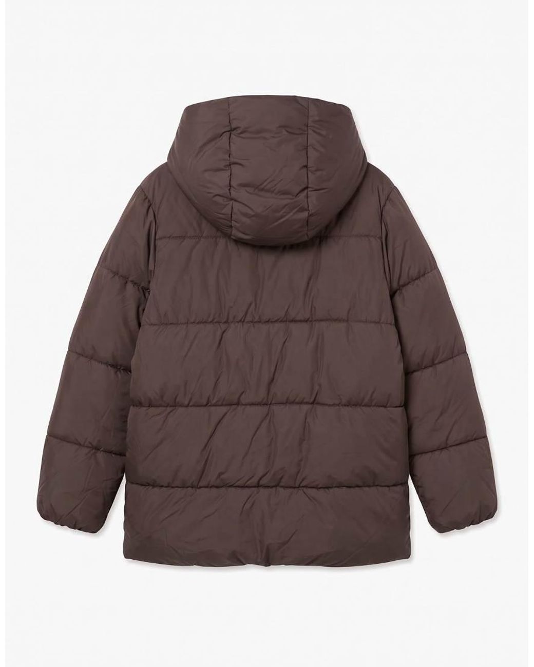 Vero Moda Dina Lichtgewicht Gewatteerde Jas Met Capuchon in het Brown