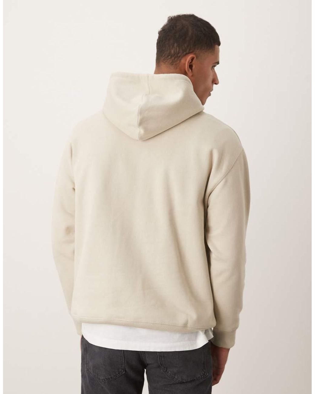 Barbour Natural Nicholas Brushed Oversized Hoodie for men