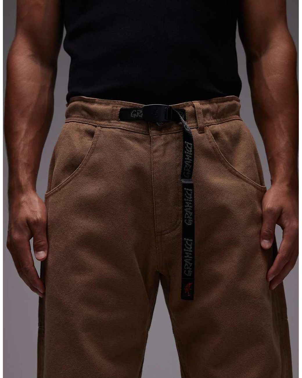 Gramicci Brown El Cap Straight Leg Double Knee Pants for men
