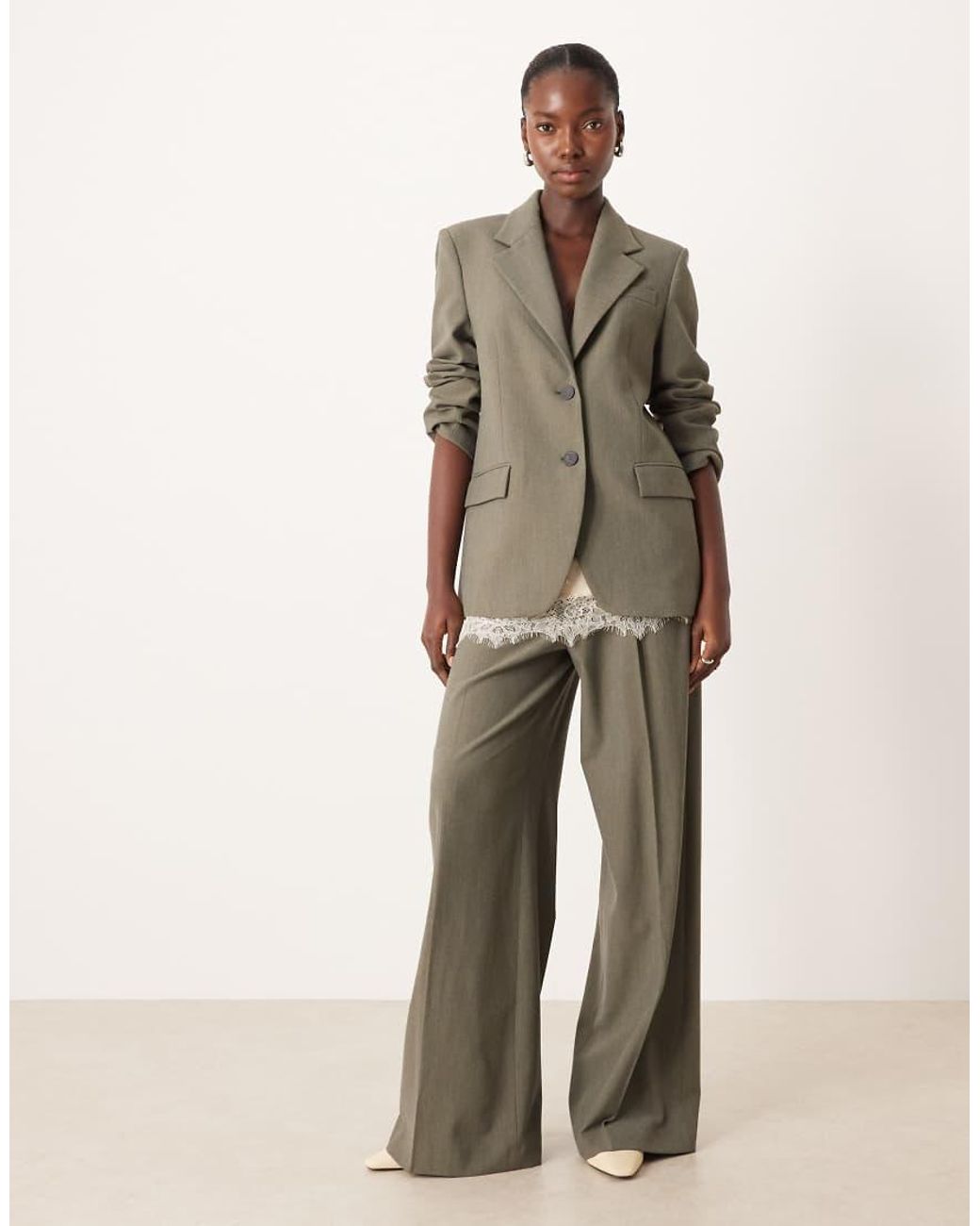 Mango Natural Napoli Oversized Blazer Co-Ord