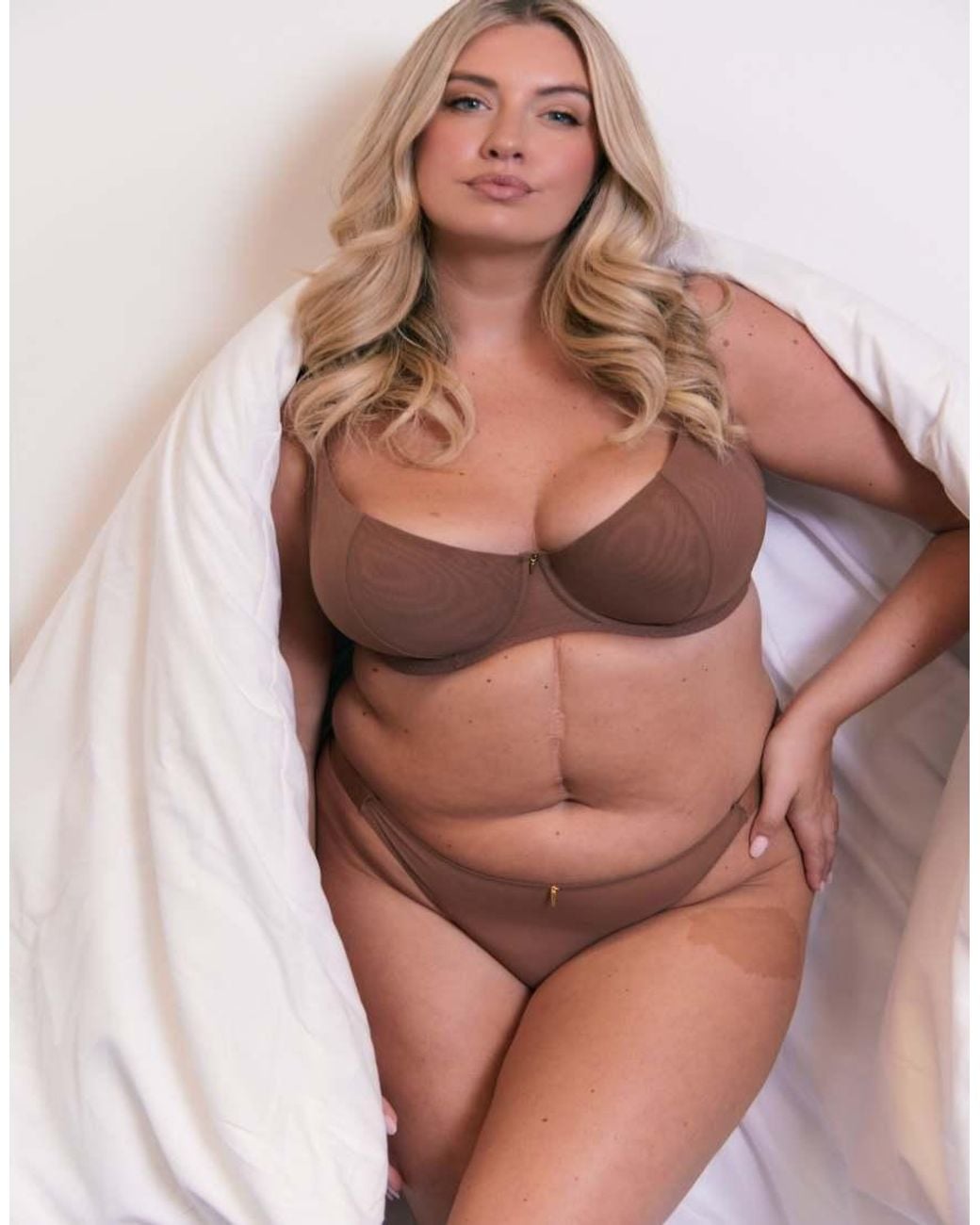 Curvy Kate Natural Cool Cat Scooped Multiway Balcony Bra Coffee Fuller Bust