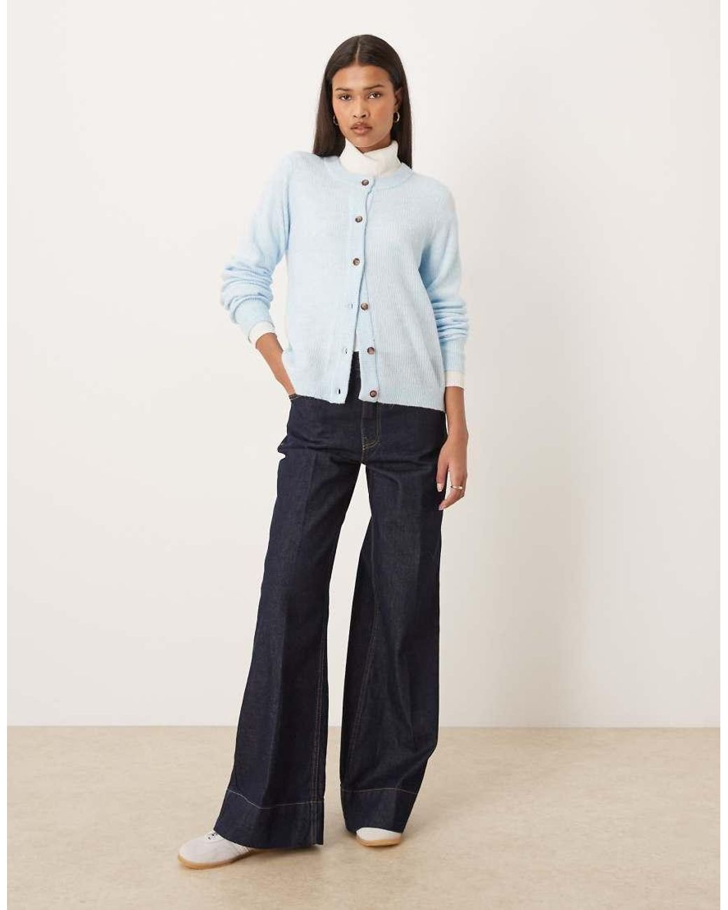 Vila Blue Knitted Cardigan