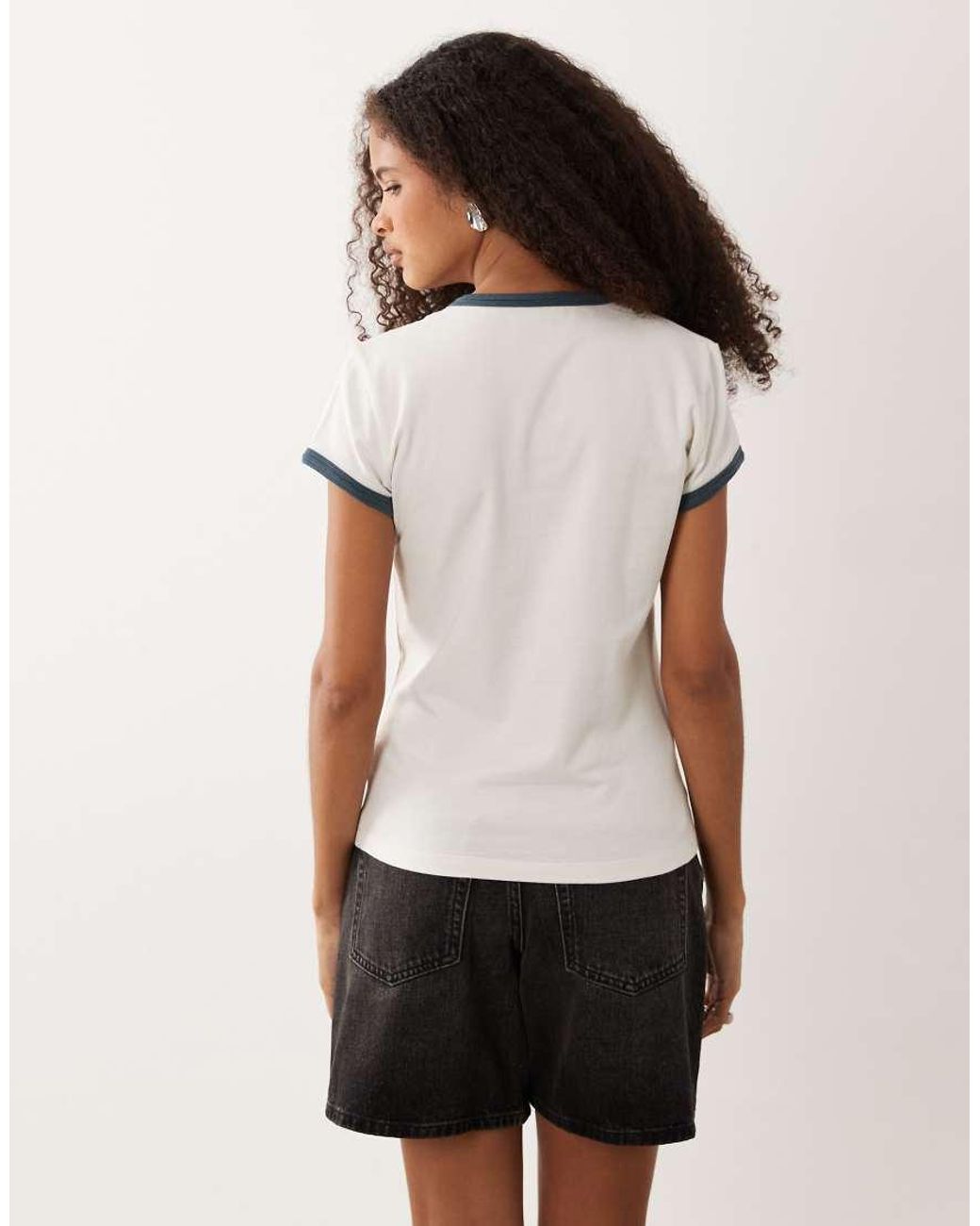 Calvin Klein Brown Slim Fit Ringer T-shirt