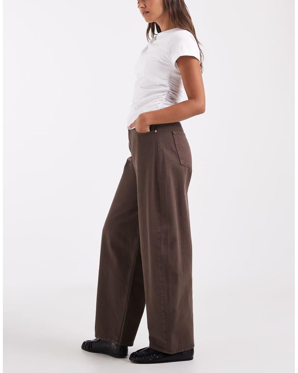 JJXX Brown Sakai baggy Barrell Jeans