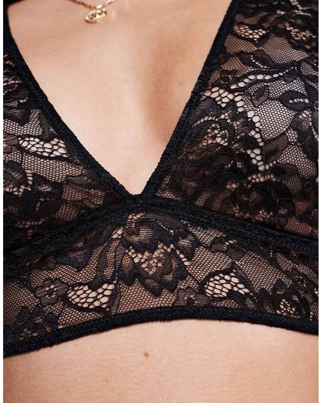 Bluebella Black Fallon Lace Soft Bra