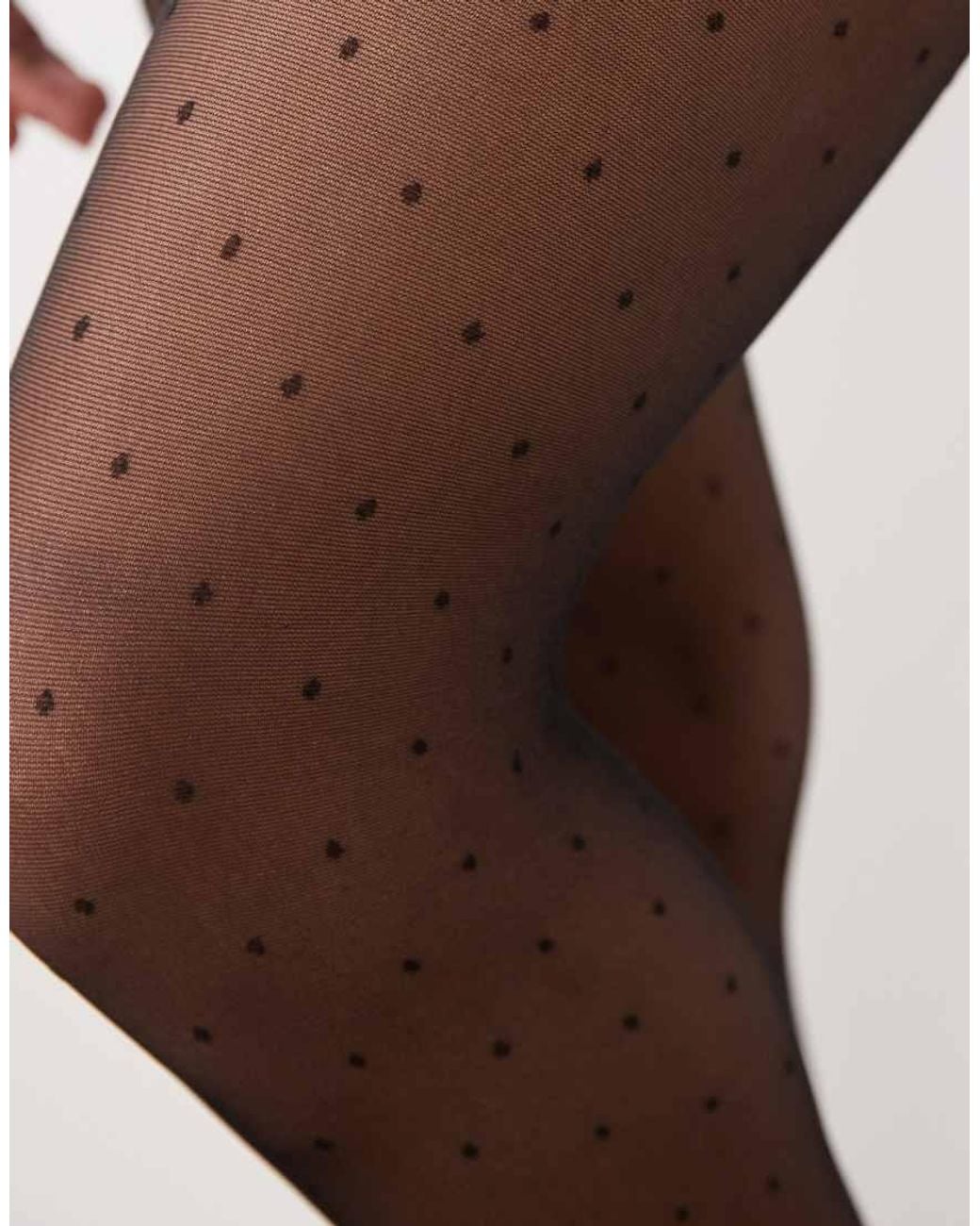 New Look Black Polka Dot Tights