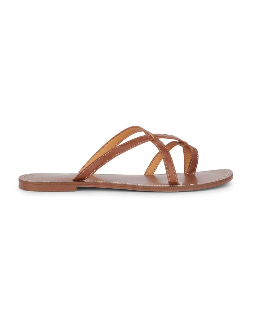 SEQWL Wide Fit Pink Strappy Flat Thong Slides Leather Look Minimalist Sandals