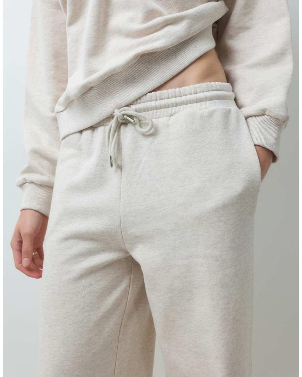 4th & Reckless Gray Cotton Fleeceback Balloon Leg Jogger Co-Ord