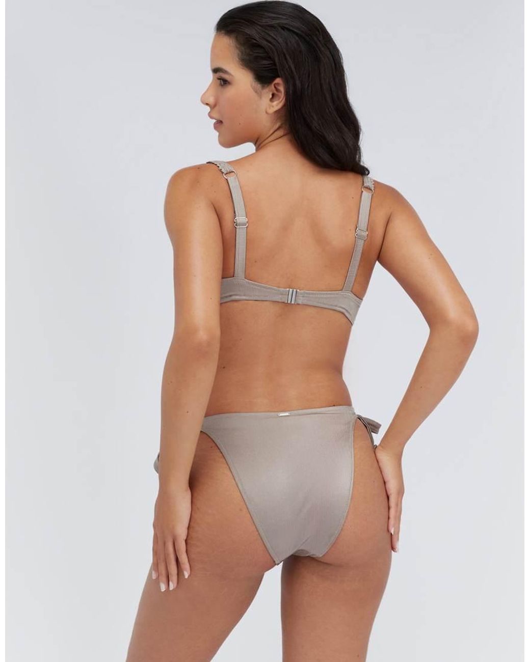 Boux Avenue Multicolor Ibiza Broderie Tie Side Bikini Bottoms Summer Soft Swimwear