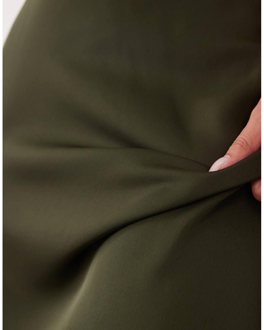 Vila Natural Satin Maxi Skirt