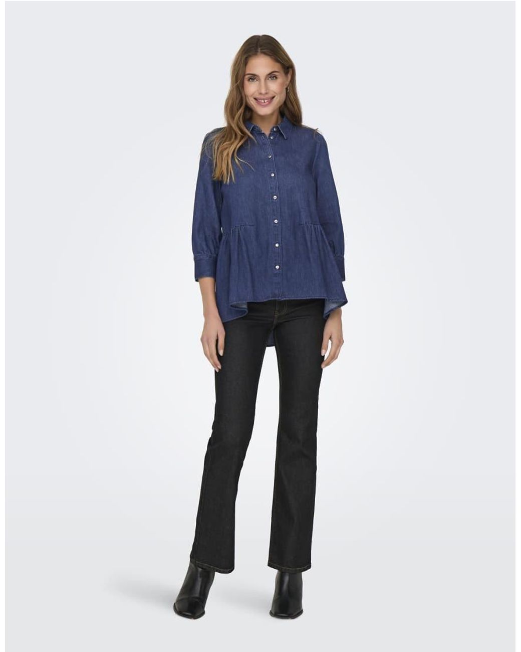 ONLY Blue Denim Shirt