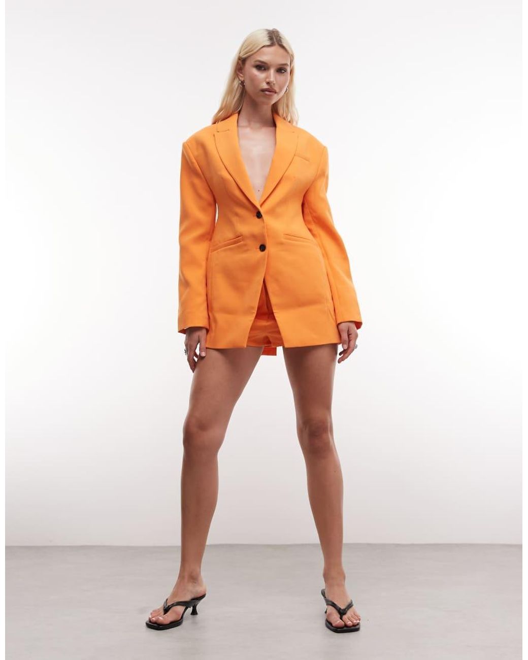 ASOS Orange Tailored Fitted Blazer