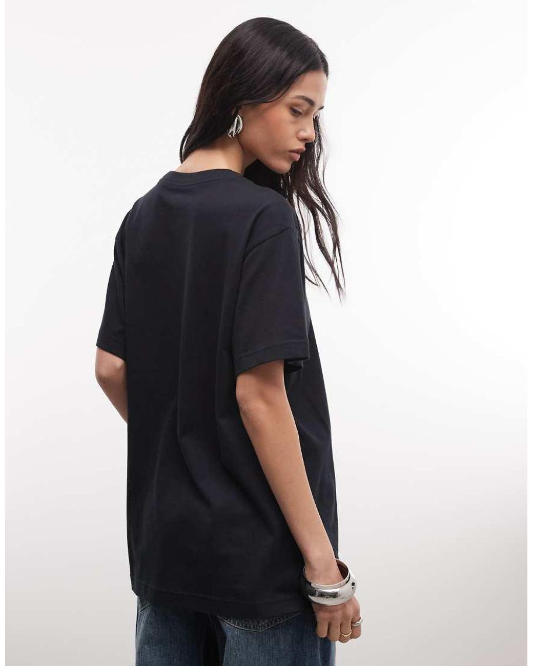Nike Black Classic Oversized Graphic T-shirt