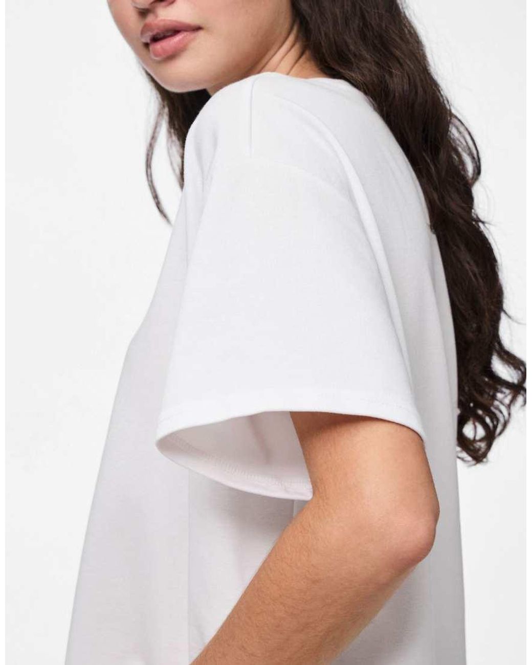 Pieces White Oversized T-Shirt