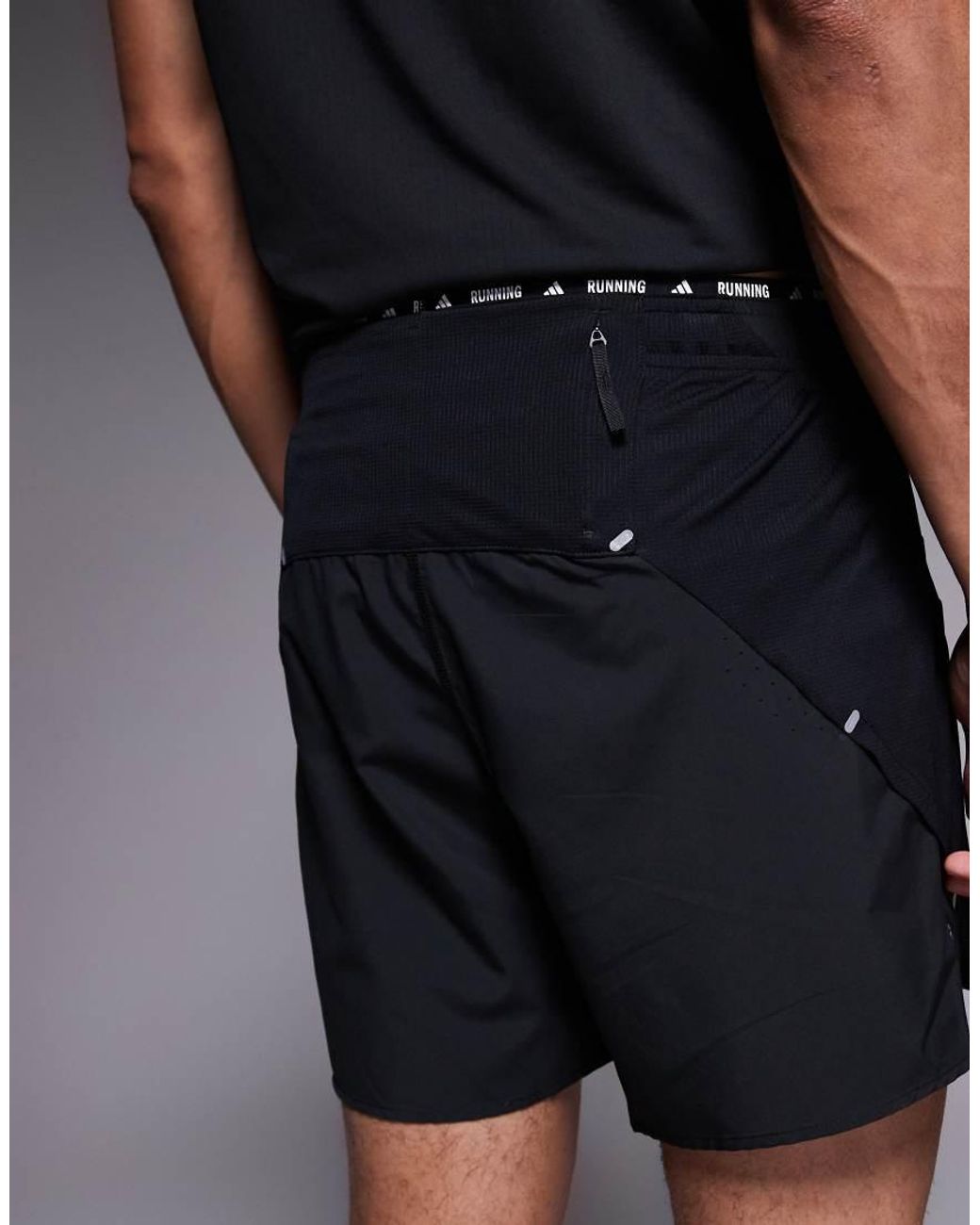 Adidas Originals Black Adidas Running Adi365 Shorts for men