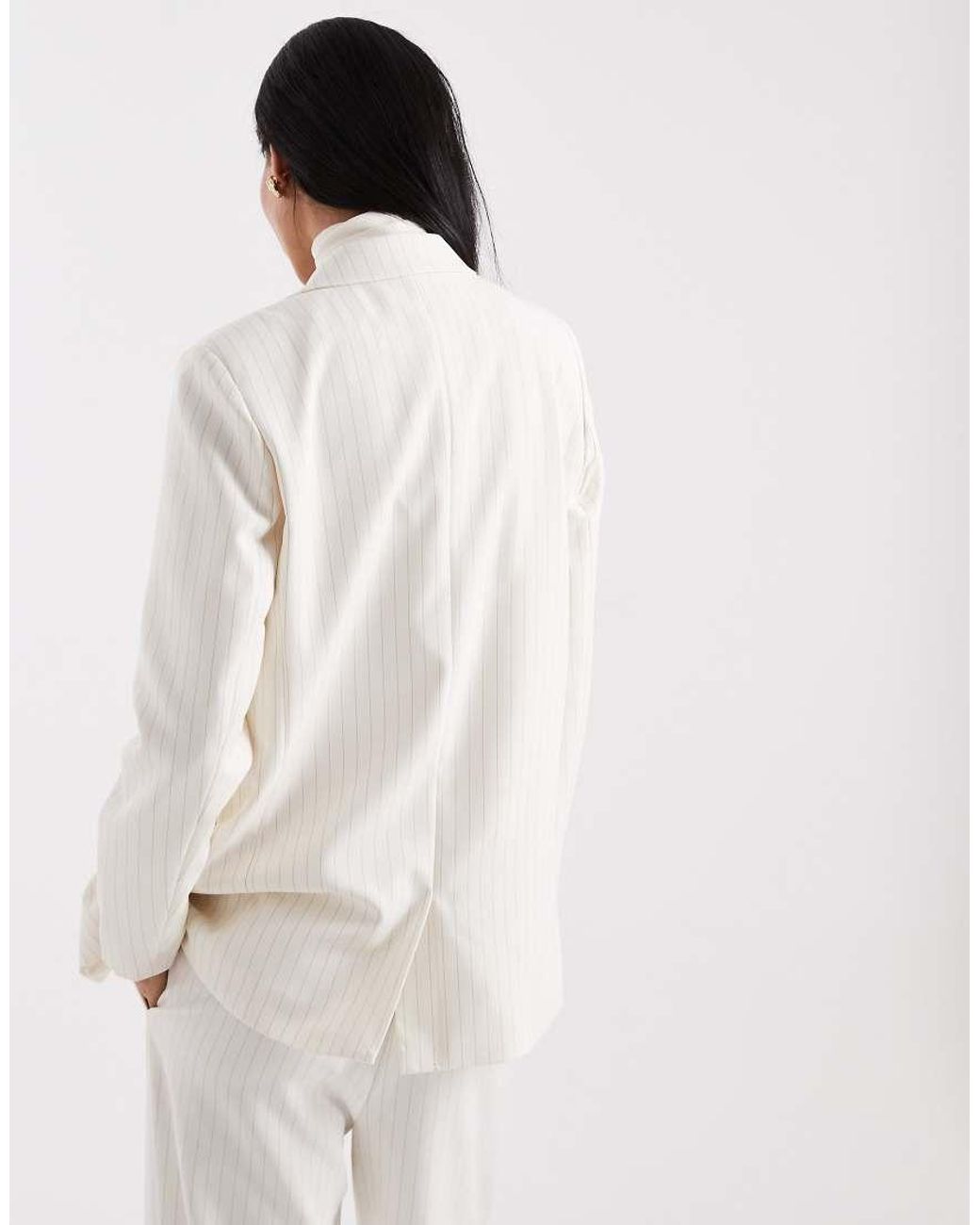 Pieces Natural Tailored Oversized Blazer Co-Ord