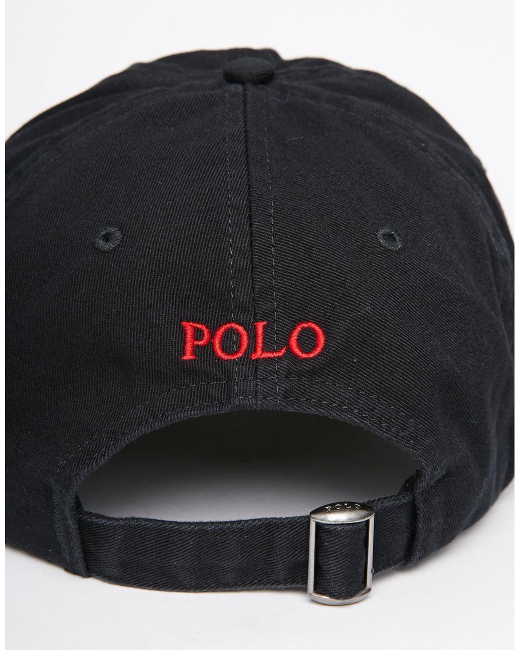 ralph lauren black baseball cap
