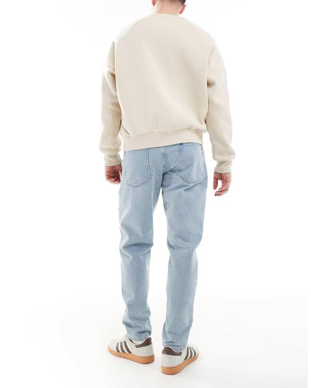 ASOS White Tapered Jeans for men